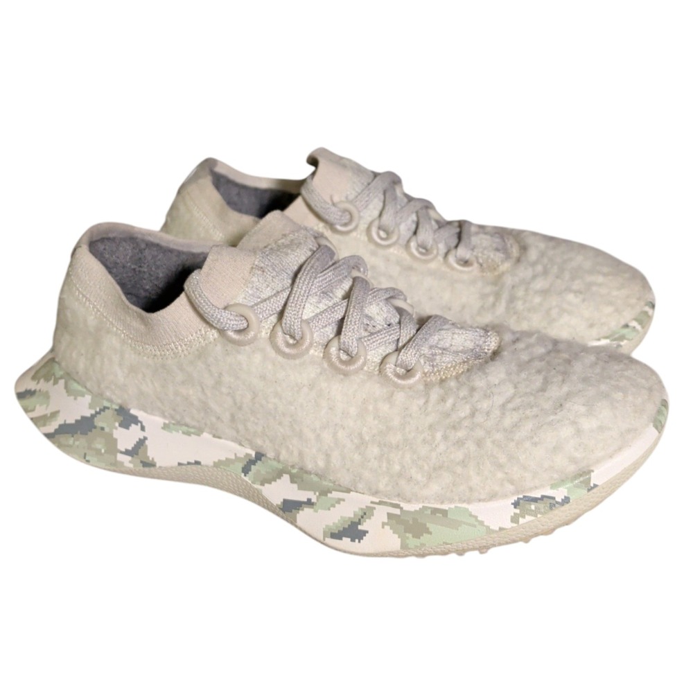 AllBirds Wool Dashers Fluffs Shoes Womens Size 6 White Athletic Athleisure Wool